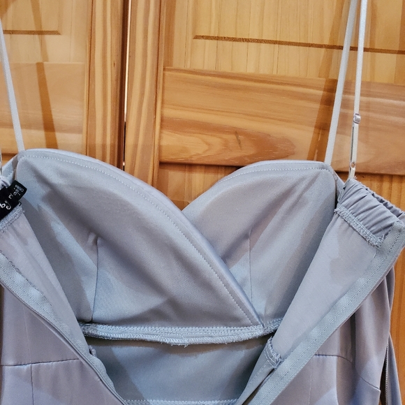 Ruby Rox Silver Fancy Prom Mini Dress - Picture 5 of 8